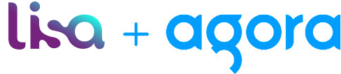 Lisa and Agora logos